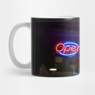 Open Neon Sign Mug